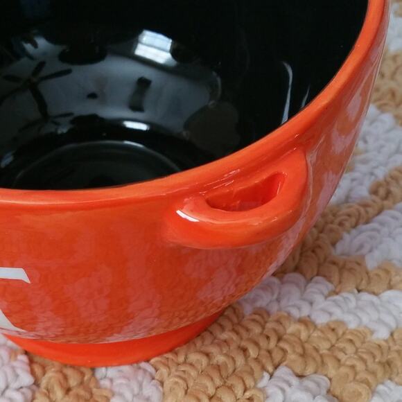 Nicole's Kitchen Treat Halloween Bowl Orange & Black - Picture 4 of 6